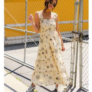 Dressed In Lala This Is Your Sign midi dress size M